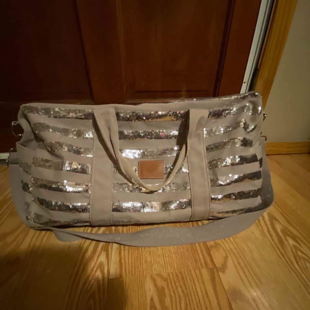 PINK VS Duffle Sequined/Canvas Bag